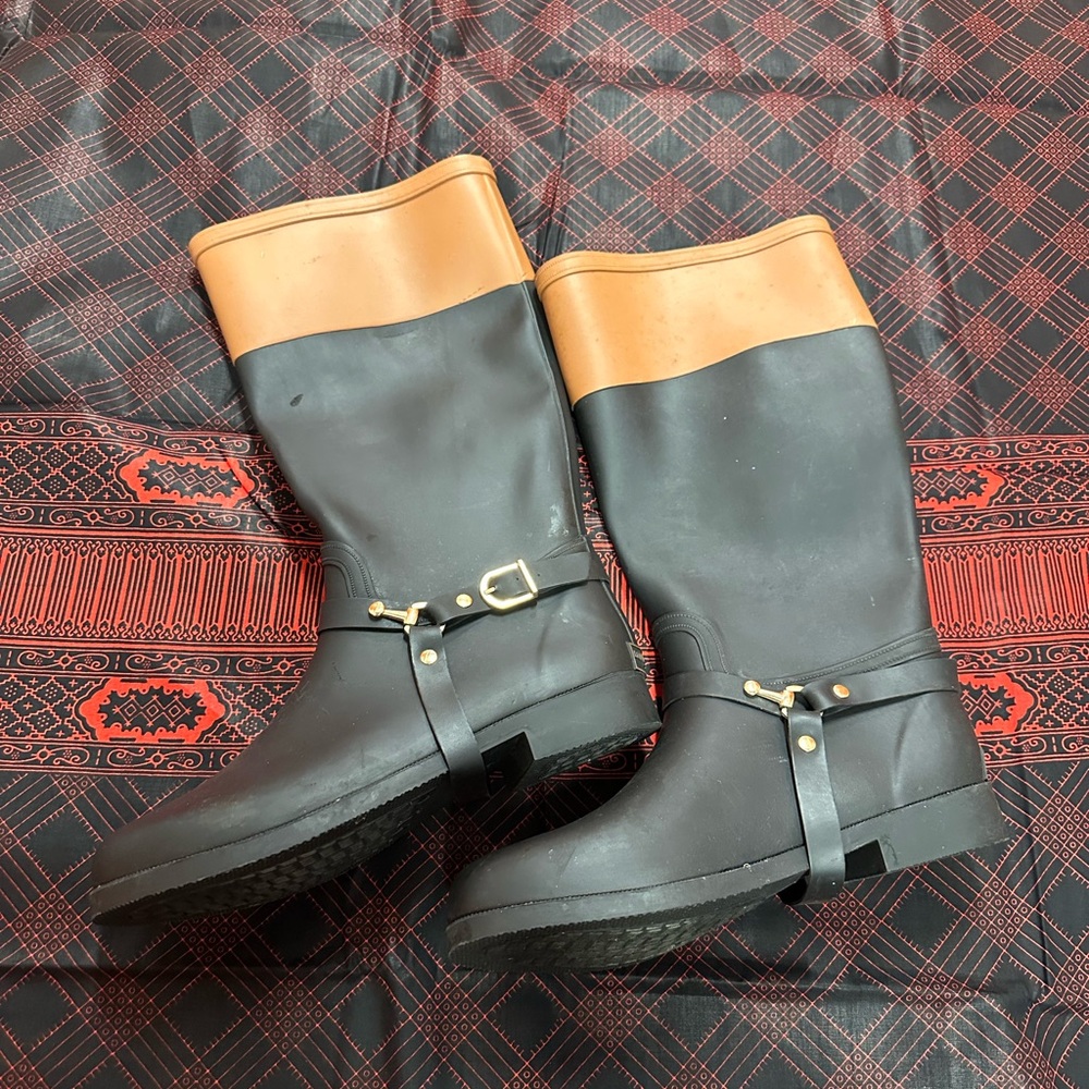 London Fog rain boots size 9M B10